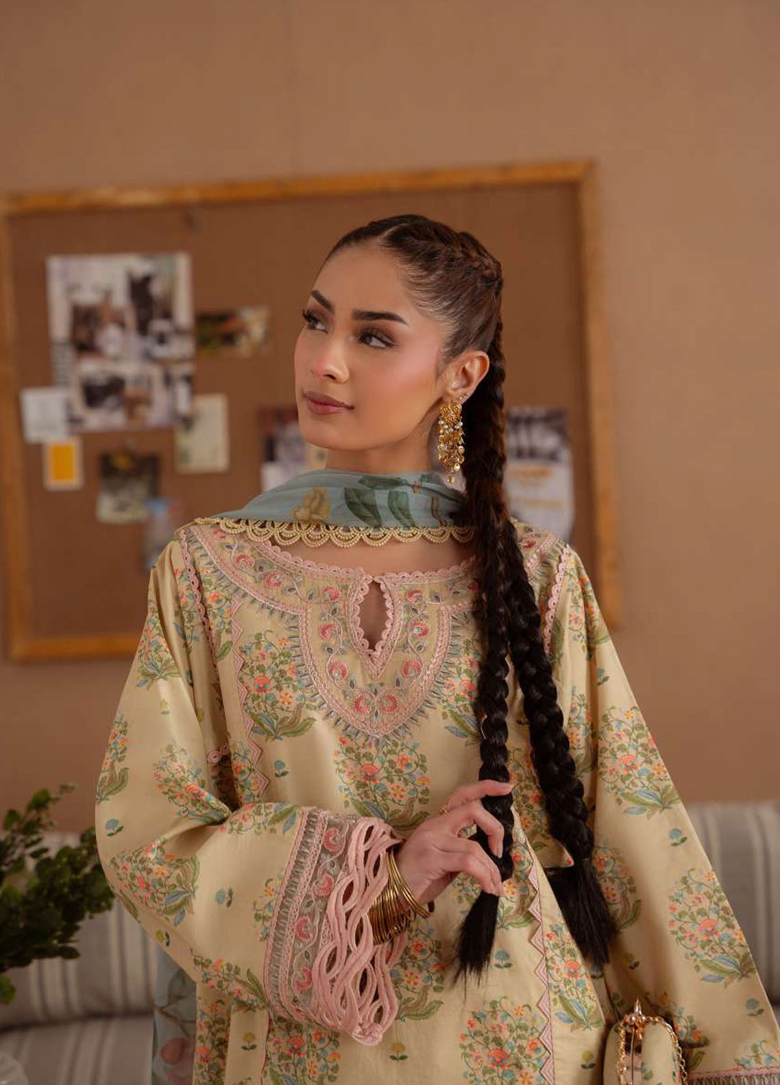 Laanem by Saira Rizwan Embroidered Lawn Suits Unstitched 3 Piece Nerida-A