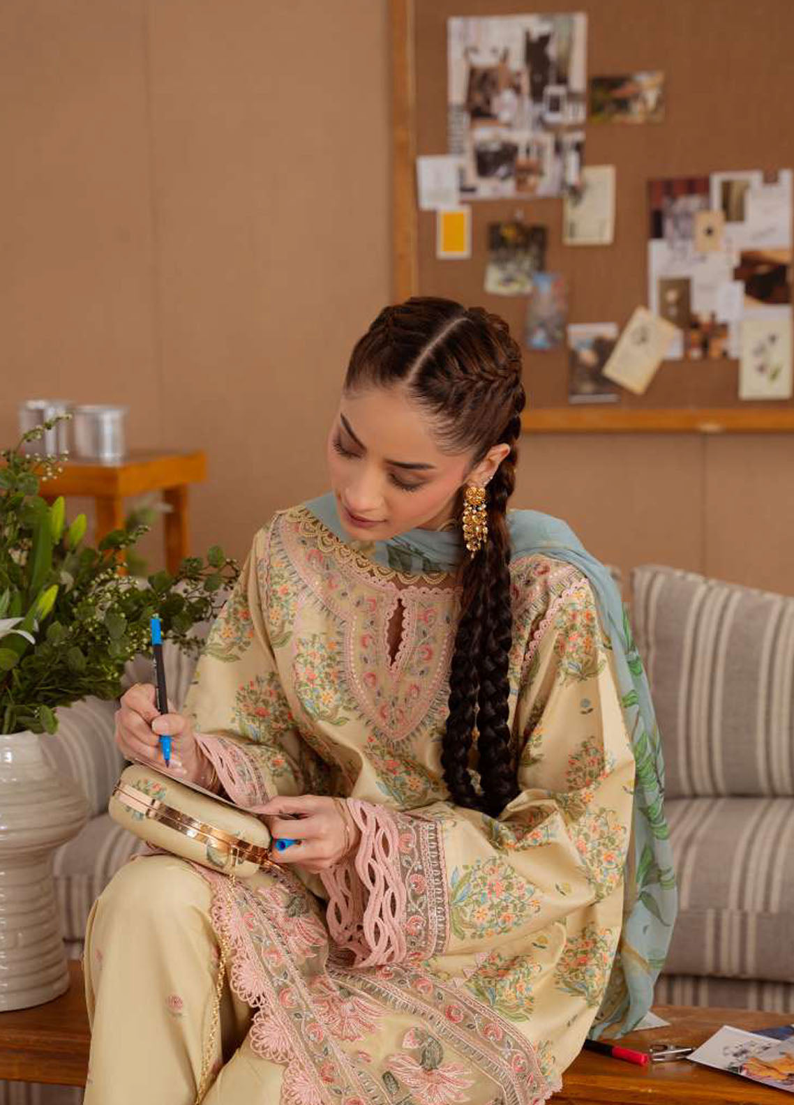 Laanem by Saira Rizwan Embroidered Lawn Suits Unstitched 3 Piece Nerida-A