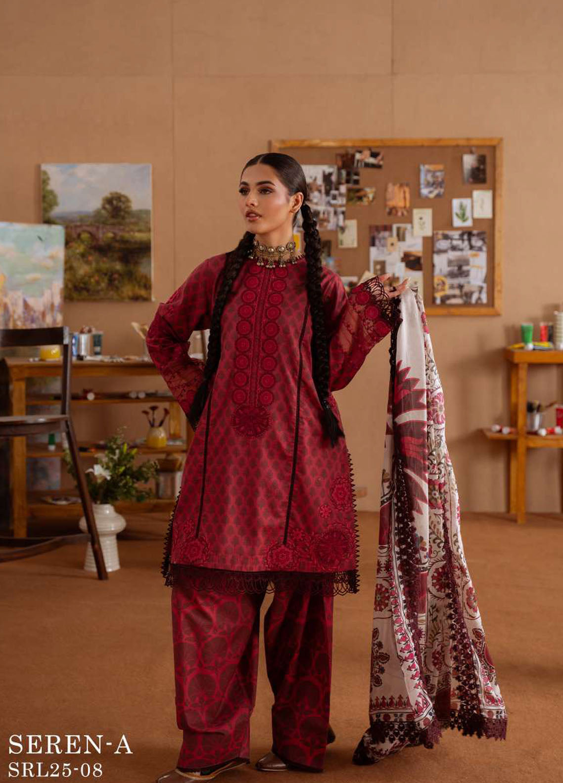 Laanem by Saira Rizwan Embroidered Lawn Suits Unstitched 3 Piece Seren-A