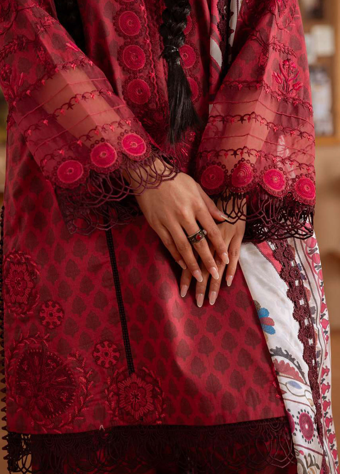 Laanem by Saira Rizwan Embroidered Lawn Suits Unstitched 3 Piece Seren-A
