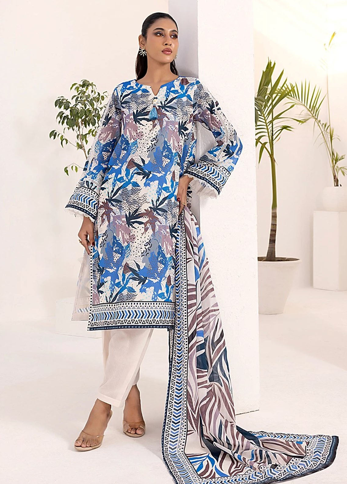 Laira by Salitex Printed Lawn Suits Unstitched 3 Piece SSW6U3P248UT