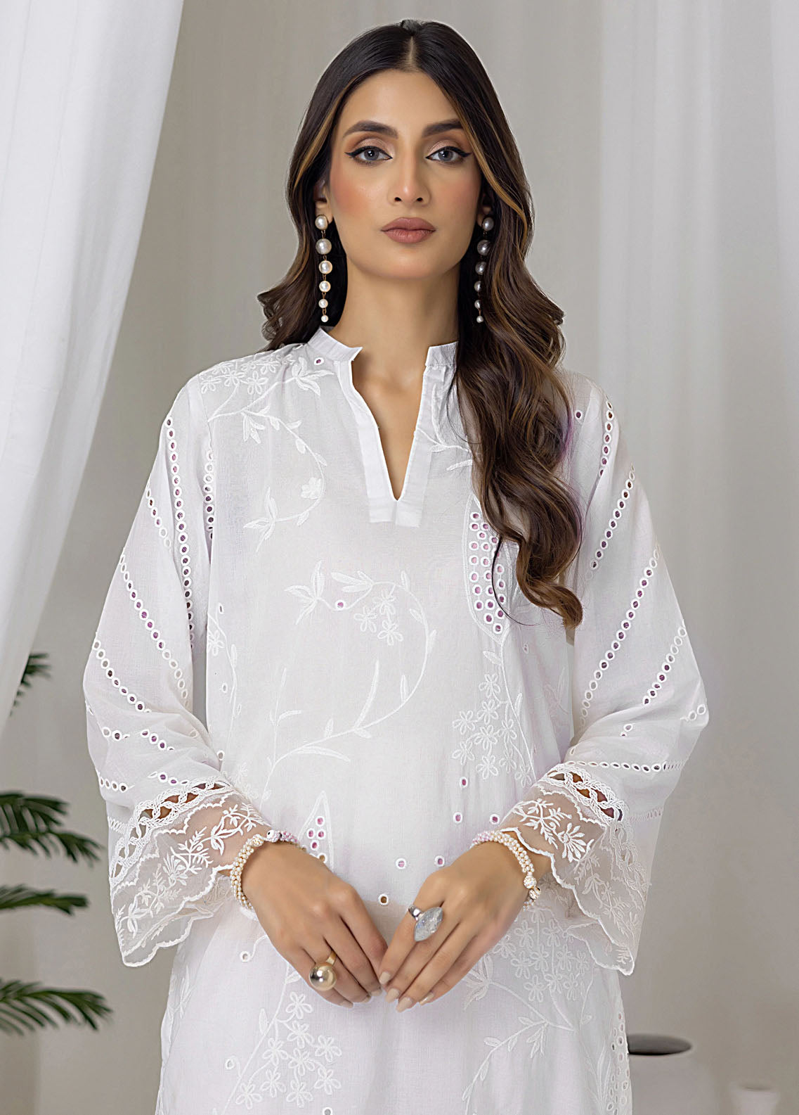 Lakhany Pret Embroidered Cambric Shirt LSM23CW LG-AM-0026