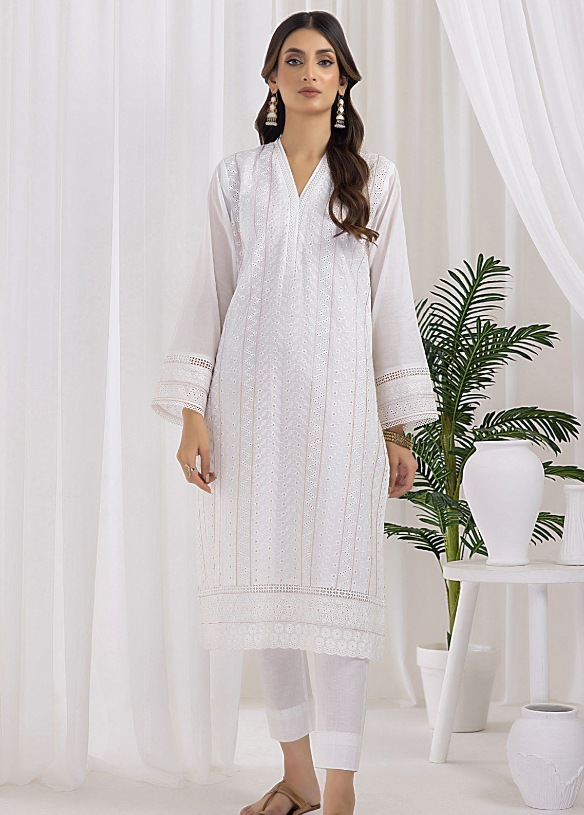 Lakhany Pret Embroidered Cambric Shirt LSM23CW LG-ZH-0068