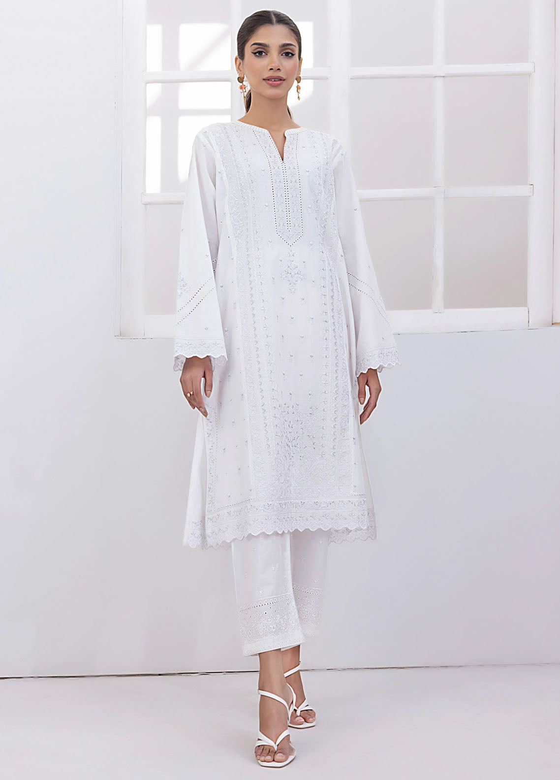 Lakhany Pret Embroidered Cambric Kurti LG-IZ-0089