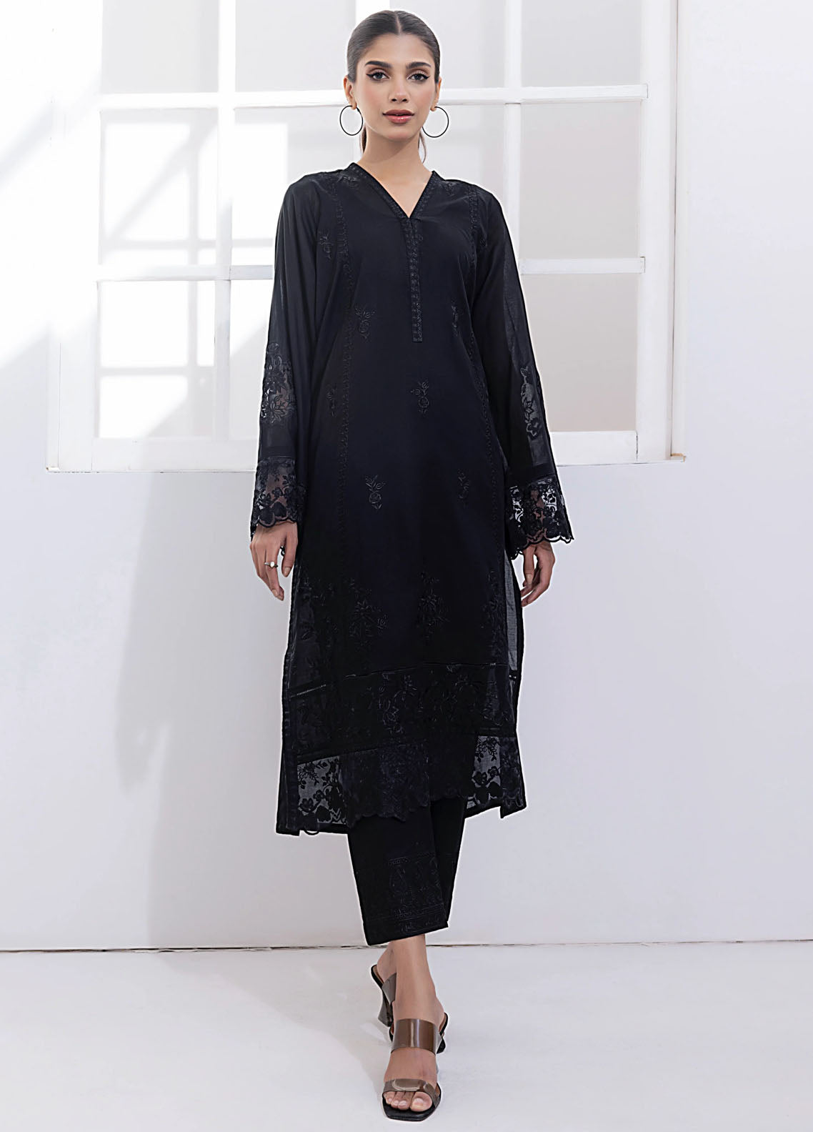 Lakhany Pret Embroidered Cambric Kurti LG-UB-0004