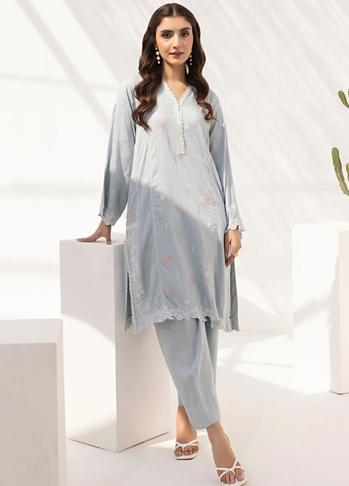 Lakhany Pret Embroidered Jacquard 2 Piece Suit LG-UB-0086