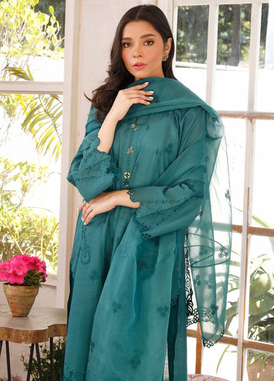 Lakhany Pret Embroidered Raw Silk 3 Piece Suit LG-SK-0169