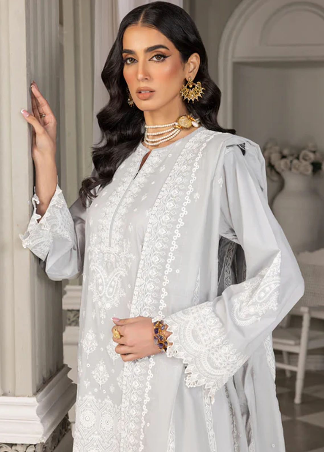 Lakhany Unstitched Embroidered Eid Edition 2024 LG-IZ-0084