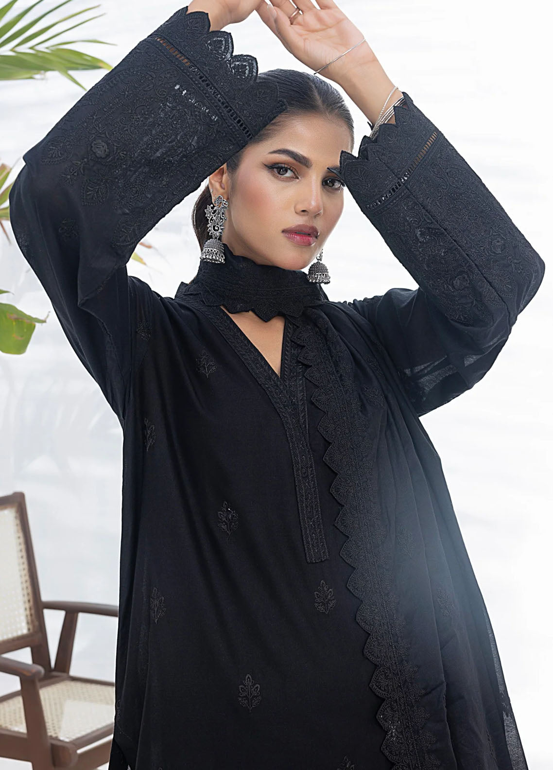 Lakhany Monochrome Unstitched Lawn Collection 2024 LG-IZ-0183
