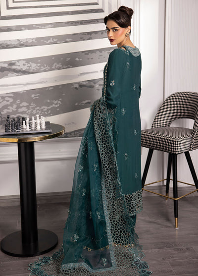 La more By Sardinia Unstitched Formal Collection 2024 702 Emerald Night