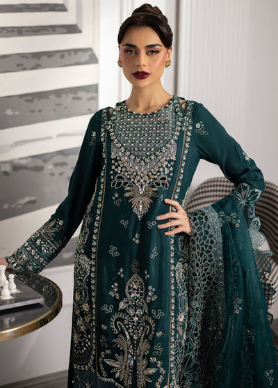 La more By Sardinia Unstitched Formal Collection 2024 702 Emerald Night