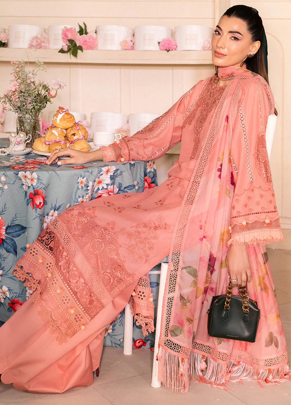 Lamour by Saad Shaikh Luxury Lawn Collection 2024 Blossom