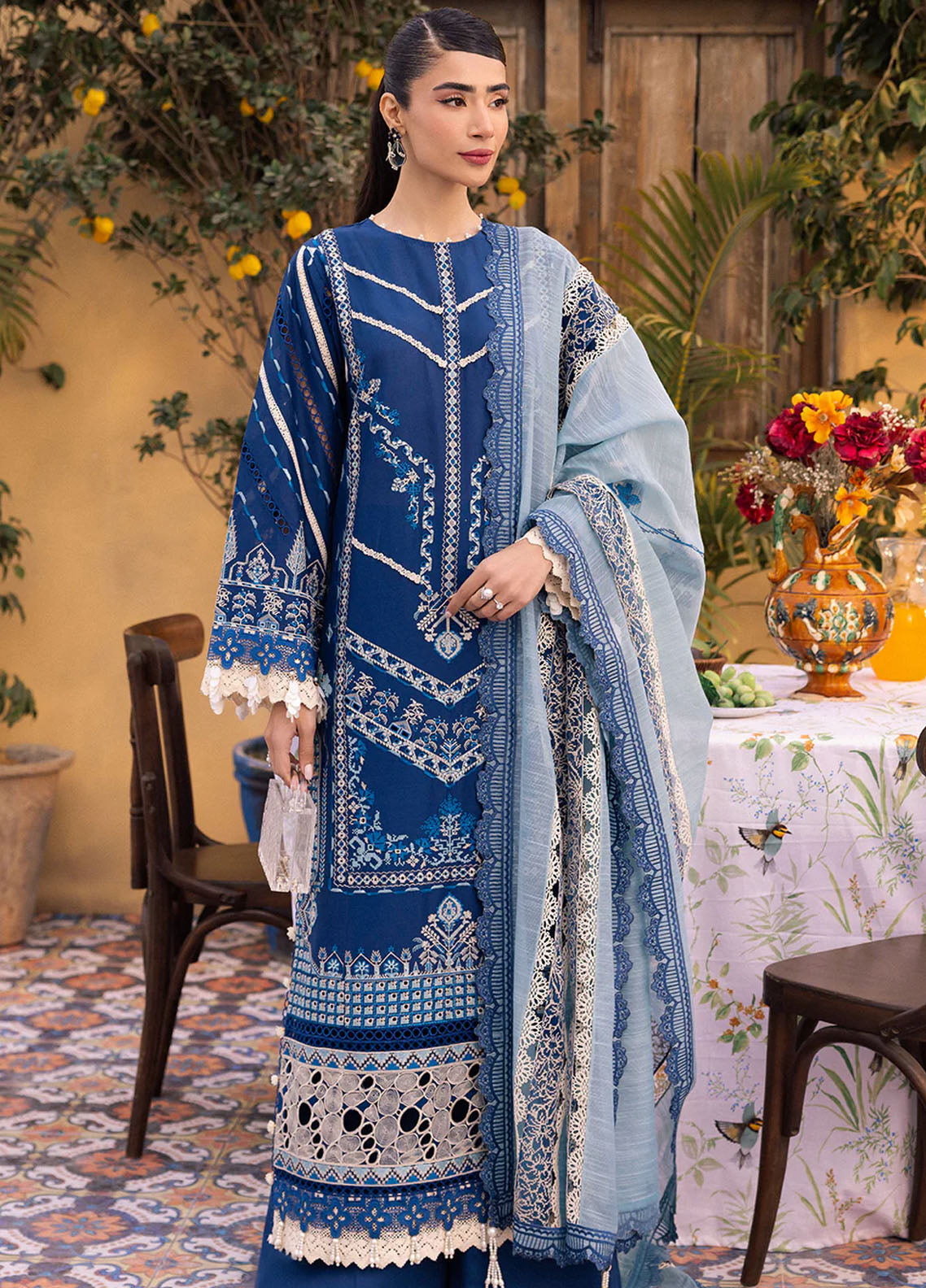 Lamour by Saad Shaikh Luxury Lawn Collection 2024 Noa