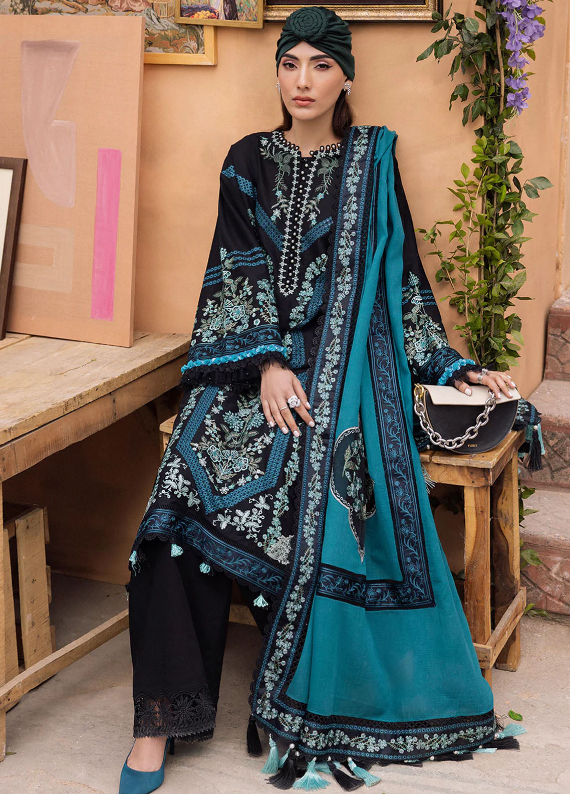 Lamour by Saad Shaikh Luxury Lawn Collection 2024 Reh