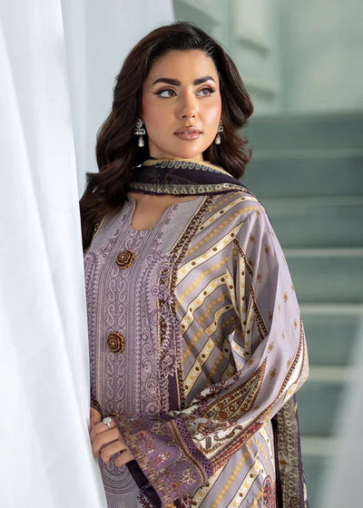 Meerak Women Embroidered Linen Lavender Dream - Winter Collection