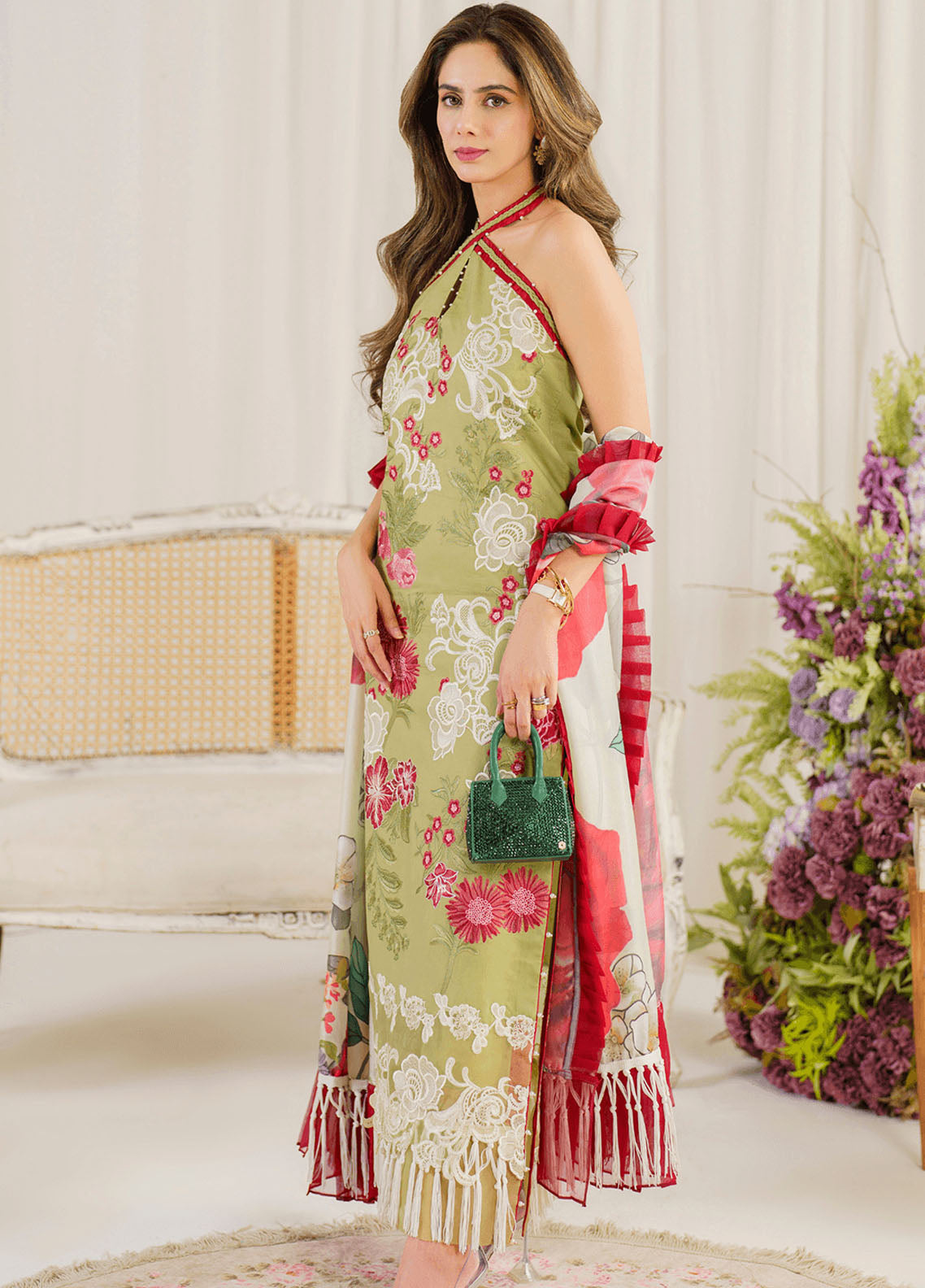 Pretty In Pink By Asifa & Nabeel Limited Lawn Edition 2024 Vol-02 PP-7 Cosmos