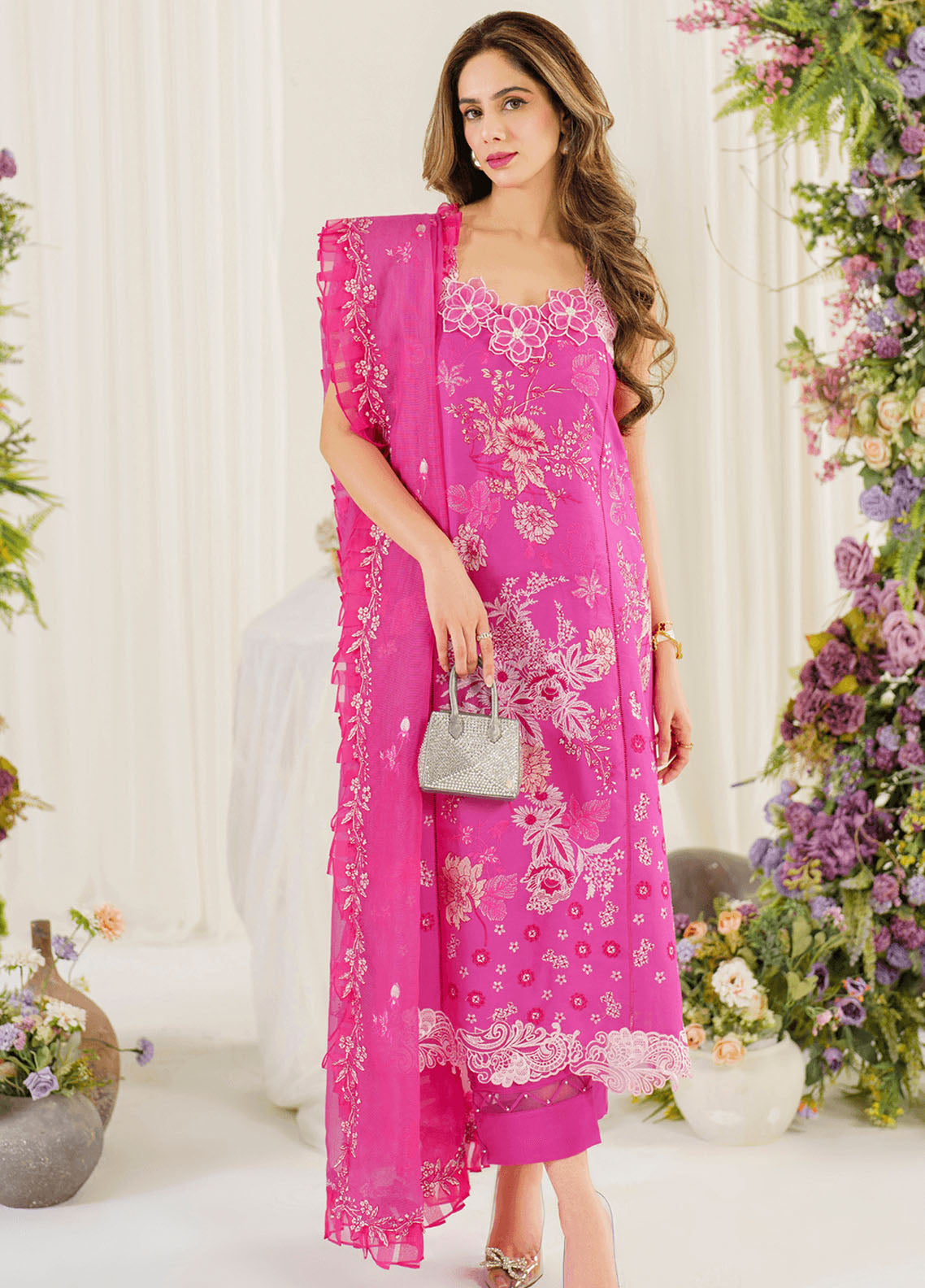 Pretty In Pink By Asifa & Nabeel Limited Lawn Edition 2024 Vol-02 PP-2 Carnation