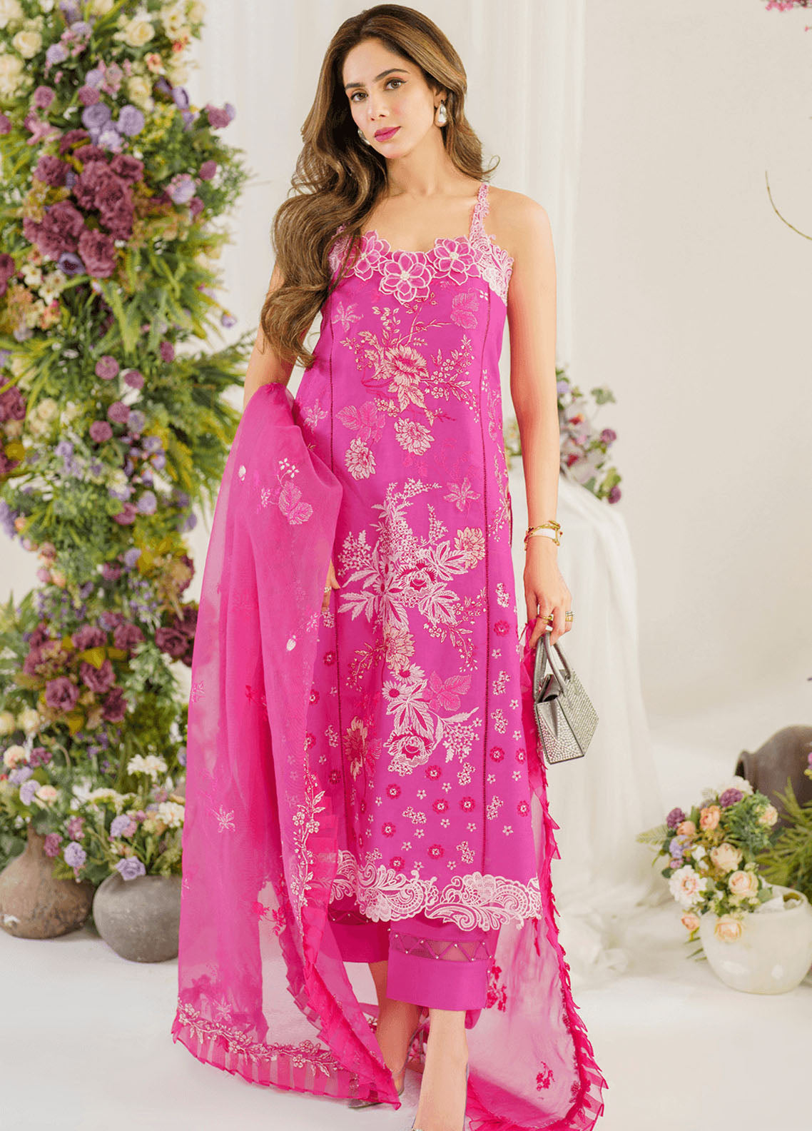 Pretty In Pink By Asifa & Nabeel Limited Lawn Edition 2024 Vol-02 PP-2 Carnation