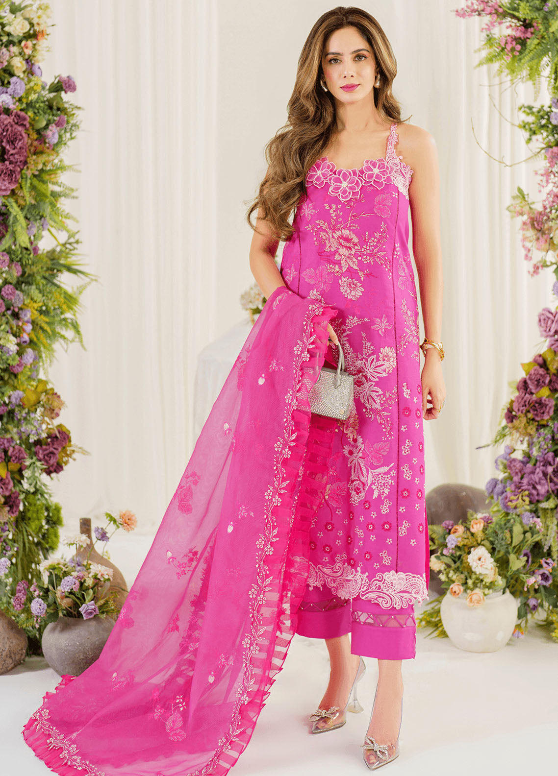 Pretty In Pink By Asifa & Nabeel Limited Lawn Edition 2024 Vol-02 PP-2 Carnation