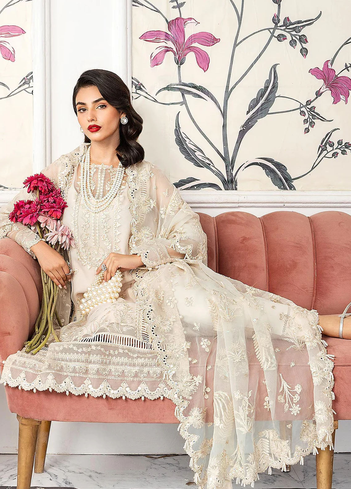 Lehriya By Meeral Unstitched Formals Collection 2024 Dahlia