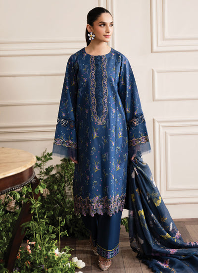 Lifestyle by Rang Rasiya Unstitched Lawn Edit 2024 Azure