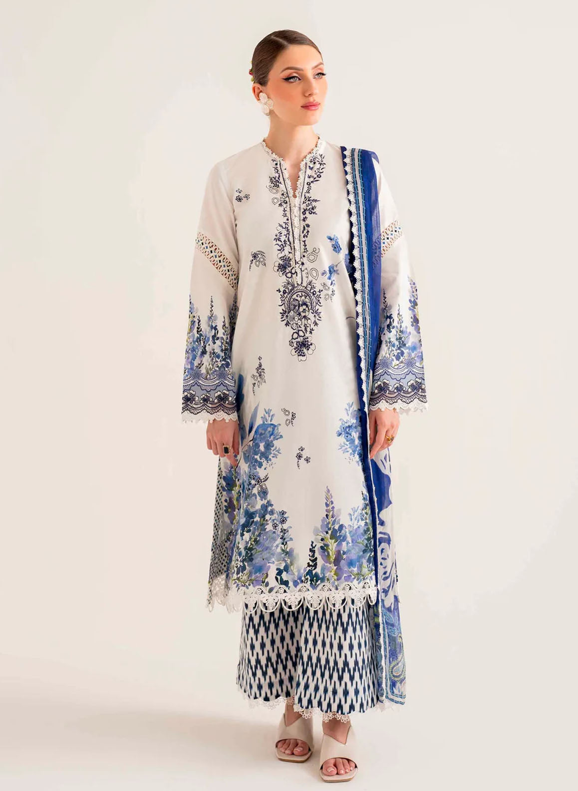 Lila by Sable Vogue Unstitched Lawn Collection 2024 SAL-08-24