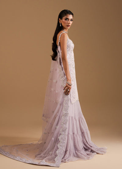 Afsanay by Zariya Luxury Embroidered Unstitched Chiffon 3 Piece Suits ZRY25LF D1 ZB50034 - Festive Collection