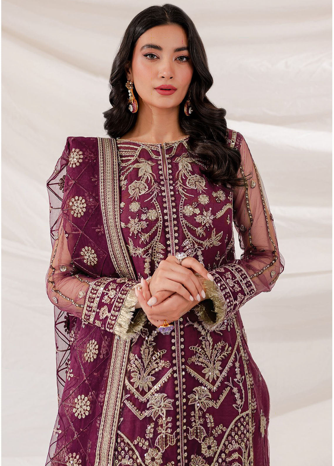 Lumiere By Farasha Unstitched Luxury Collection 2023 D-02 Sheryl