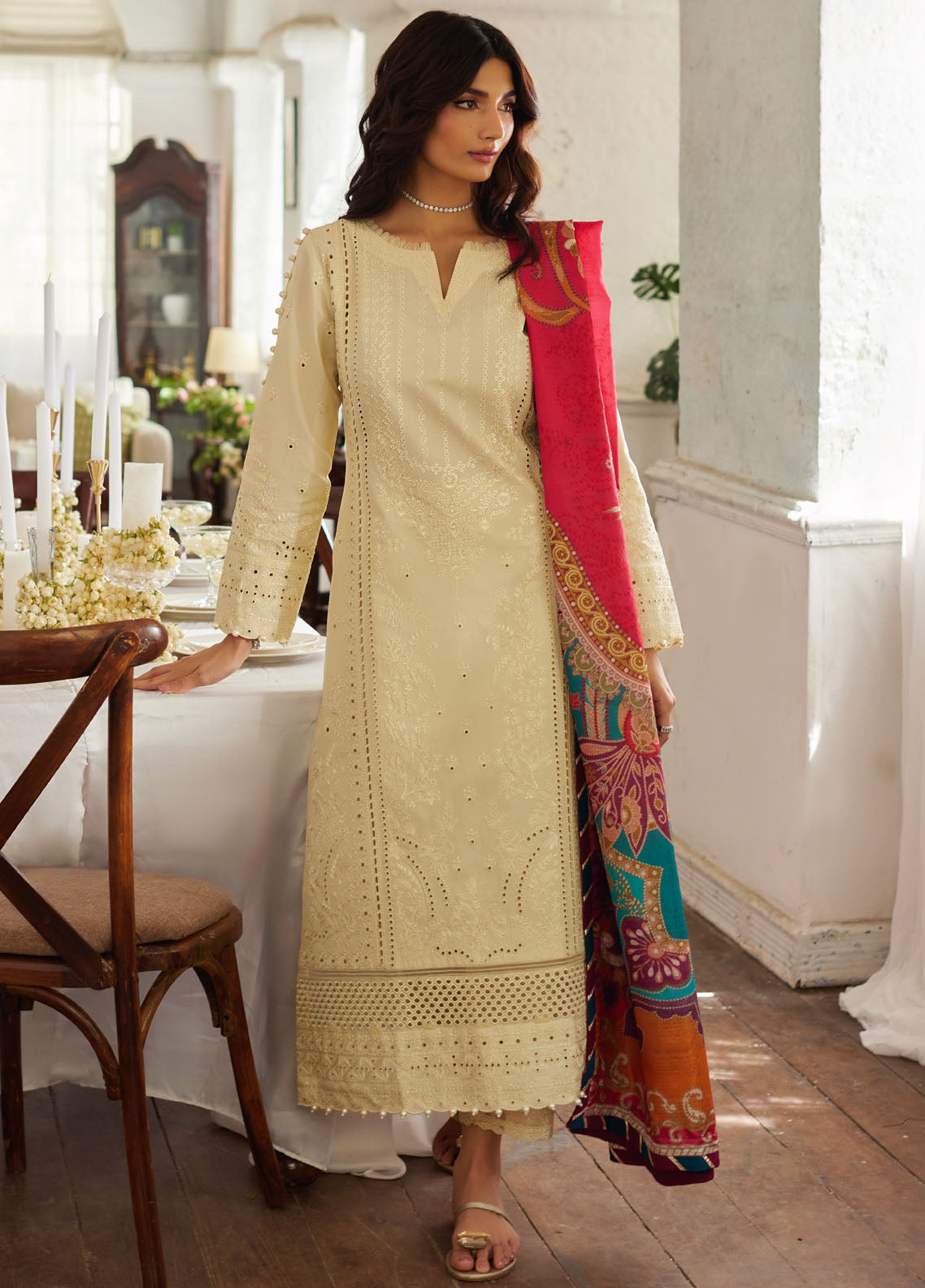 Lumiere by Gulaal Chikankari Lawn Suits Unstitched 3 Piece GL25LC D-03 Azmin