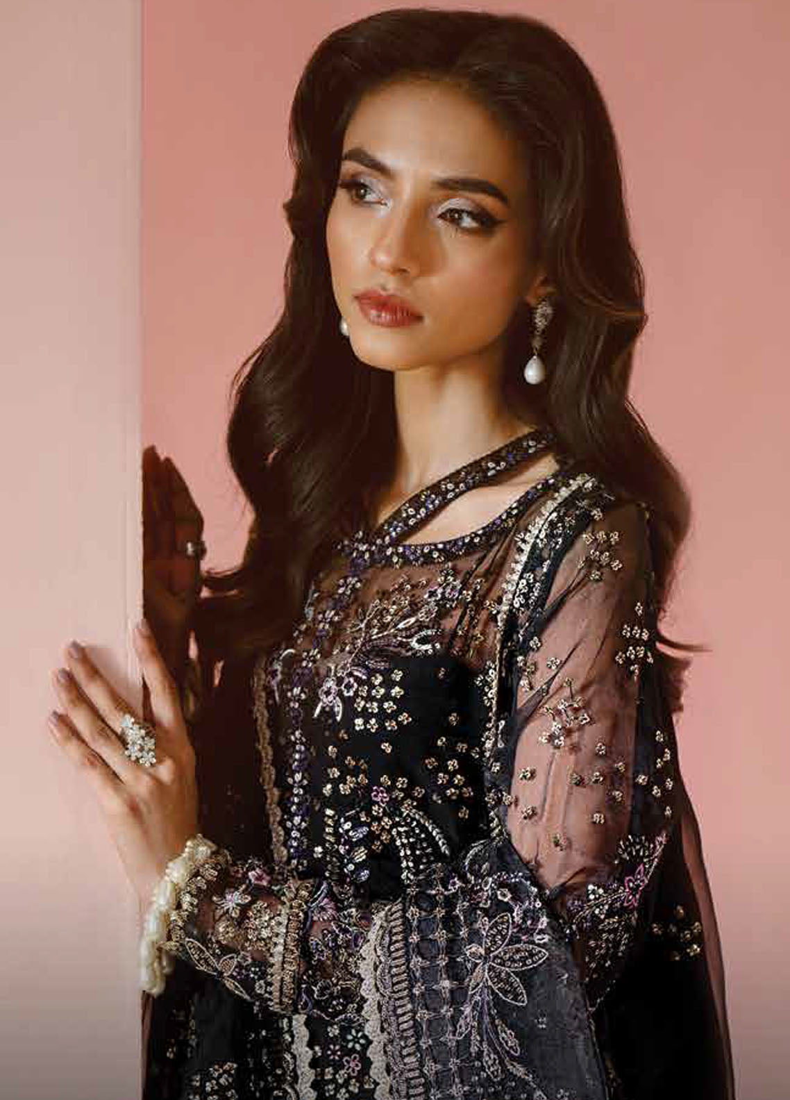 Luminara By Ayzel Embroidered Organza Suit Unstitched 3 Piece AAF24L AWF-01 Milan - Formal Collection