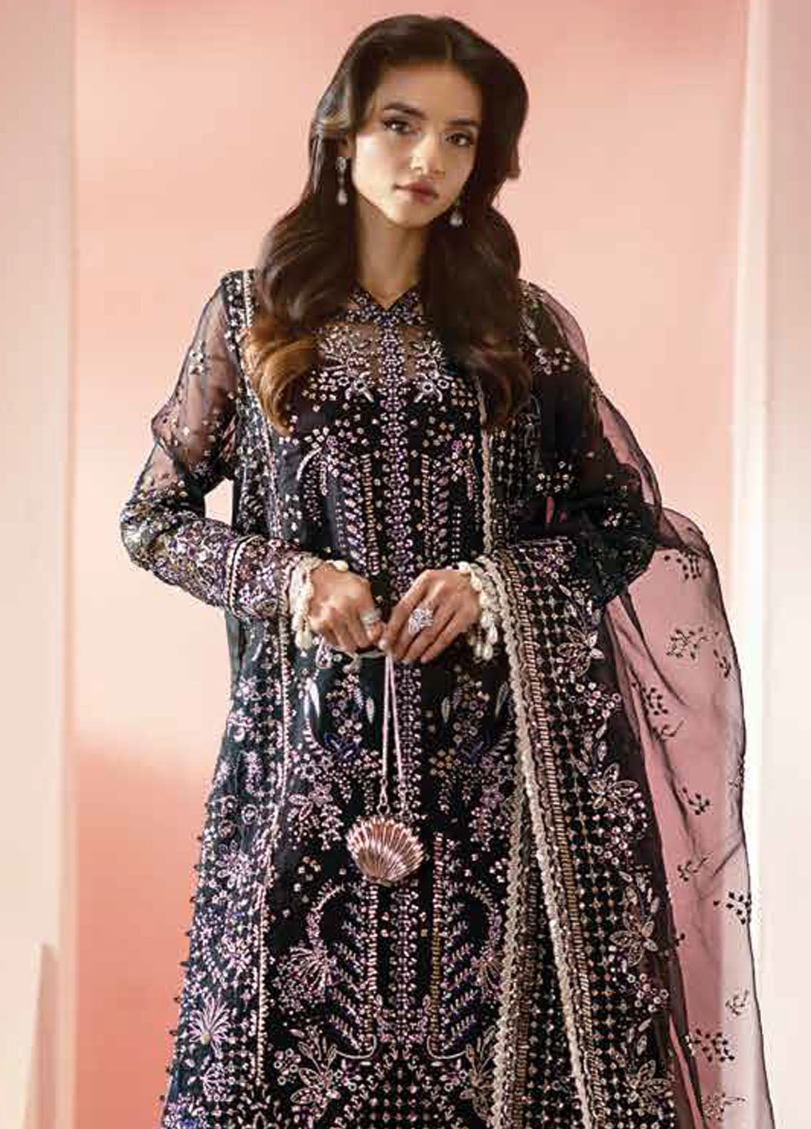 Luminara By Ayzel Embroidered Organza Suit Unstitched 3 Piece AAF24L AWF-01 Milan - Formal Collection