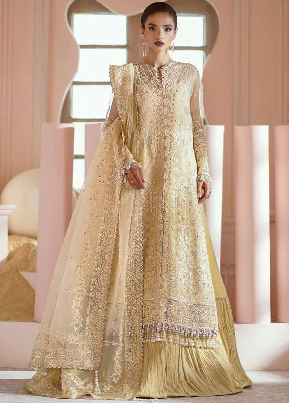 Luminara By Ayzel Embroidered Organza Suit Unstitched 3 Piece AAF24L AWF-02 Leia - Formal Collection