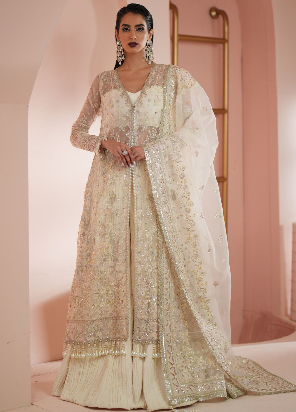 Luminara By Ayzel Embroidered Organza Suit Unstitched 3 Piece AAF24L AWF-08 Sora - Formal Collection