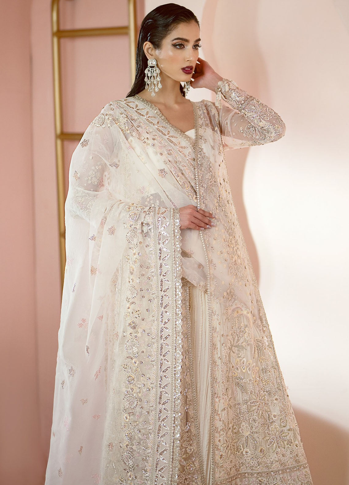 Luminara By Ayzel Embroidered Organza Suit Unstitched 3 Piece AAF24L AWF-08 Sora - Formal Collection