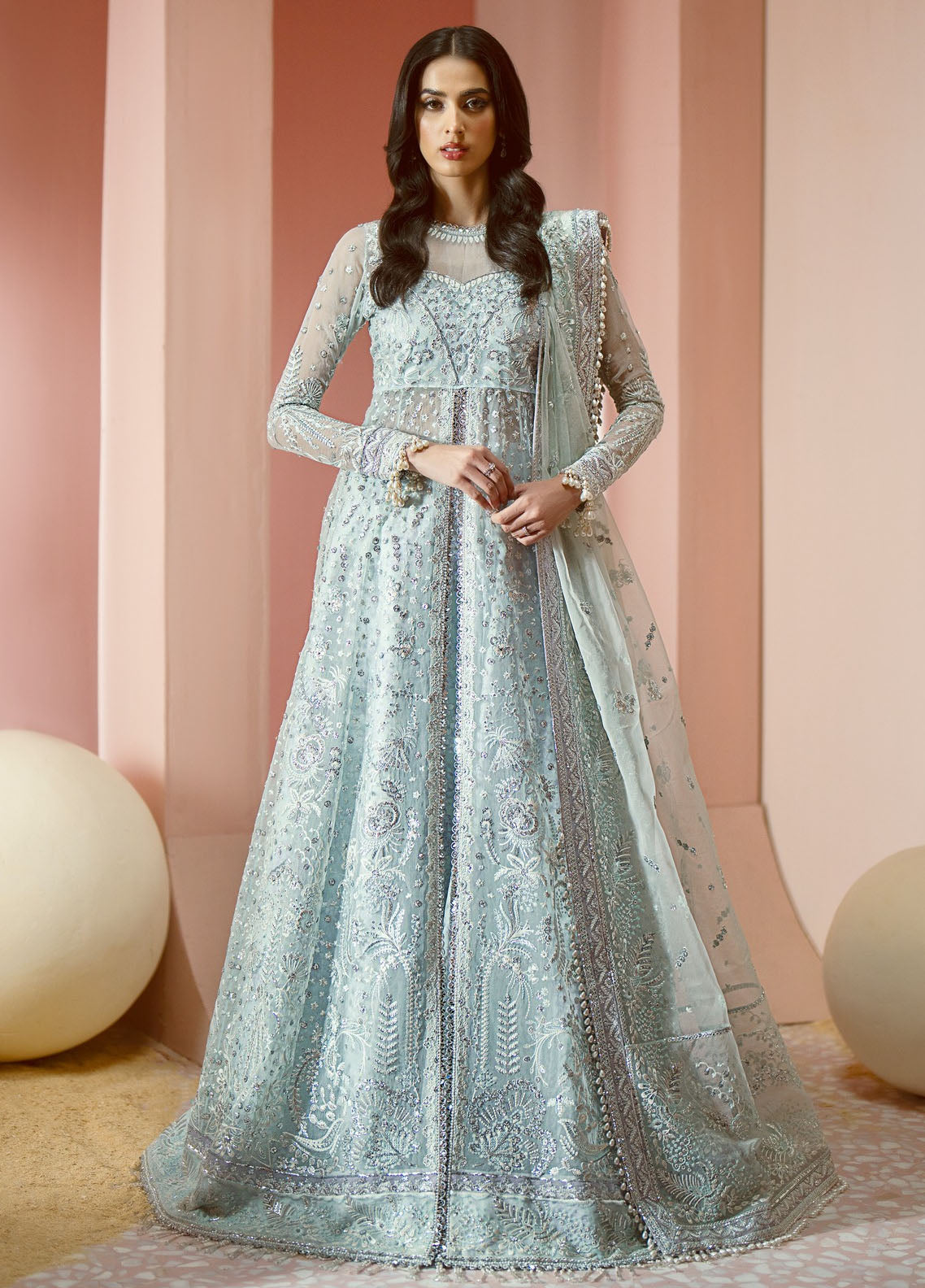 Luminara By Ayzel Embroidered Organza Suit Unstitched 3 Piece AAF24L AWF-09 Talia - Formal Collection