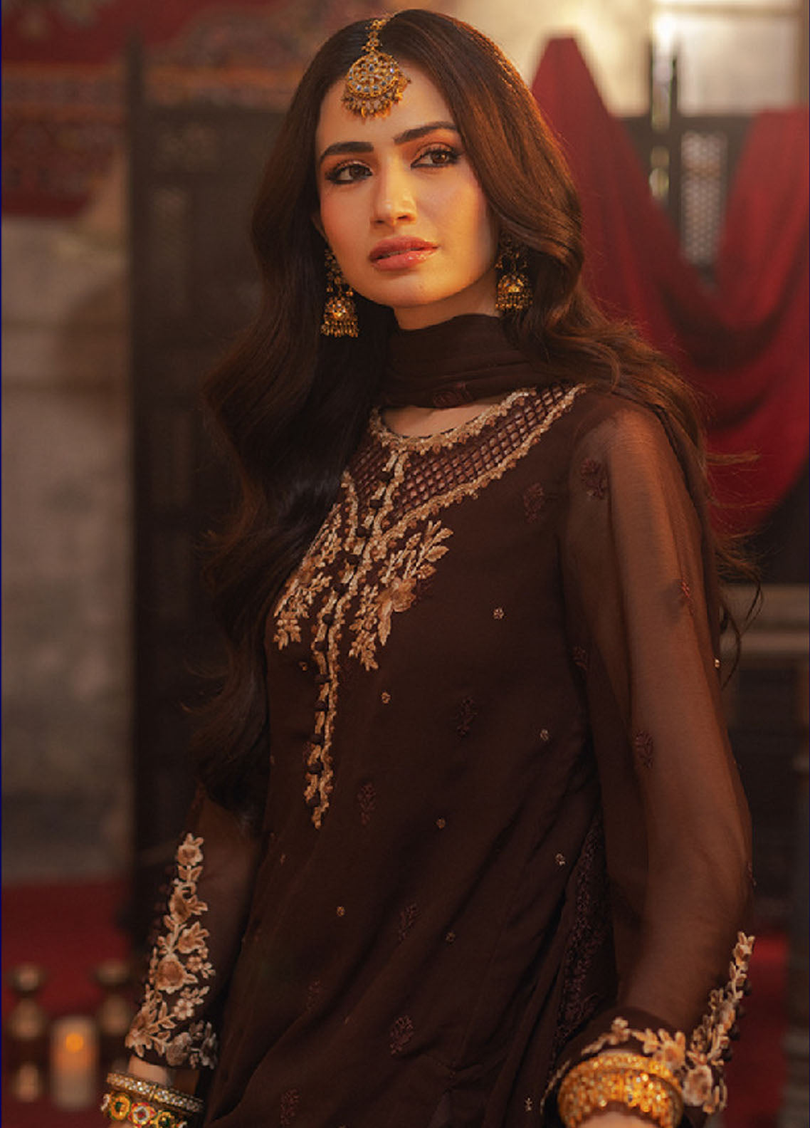 Luxe by Azure Unstitched Embroidered Eid Affair 2024 AAAS-126 Amber Aura