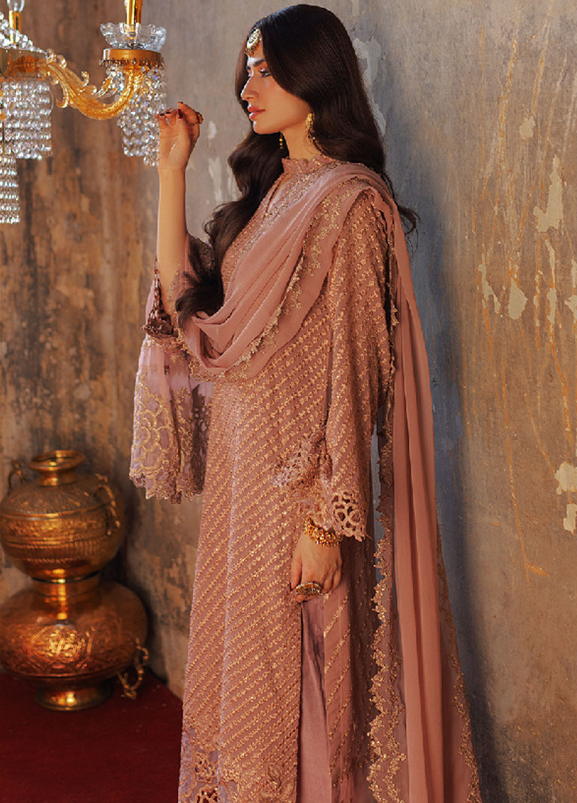 Luxe by Azure Unstitched Embroidered Eid Affair 2024 ALAS-125 Azalea