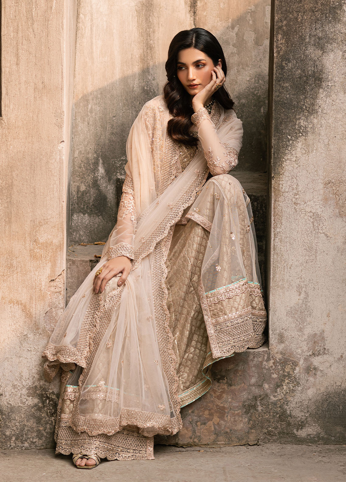 Luxe by Azure Unstitched Formals Collection 2024 Ethereal Majesty