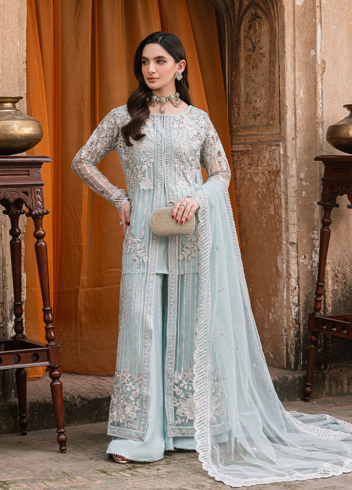 Luxe by Azure Unstitched Formals Collection 2024 Dreamy Azure