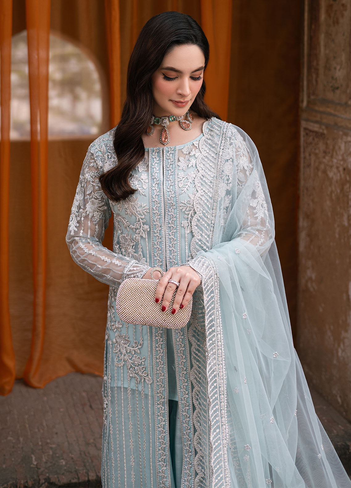 Luxe by Azure Unstitched Formals Collection 2024 Dreamy Azure