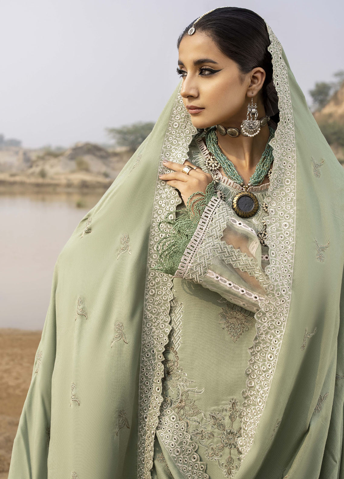 Lyra by Meerak Unstitched Winter Collection 2024 D-04 Meena