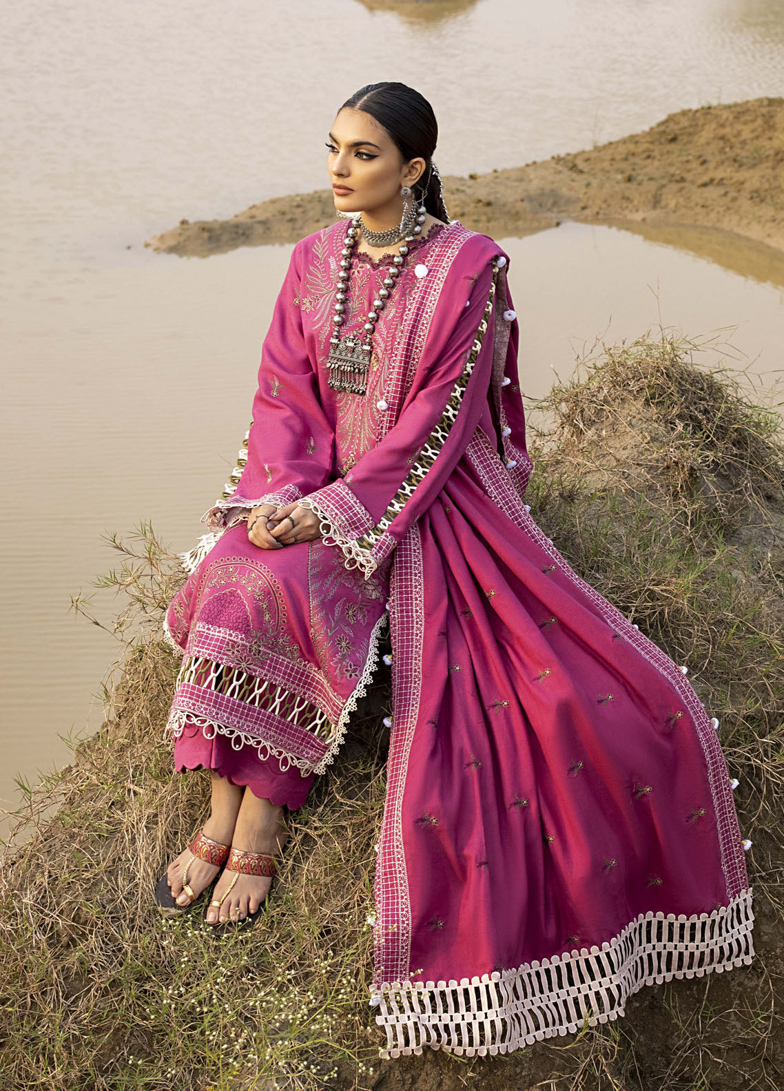 Lyra by Meerak Unstitched Winter Collection 2024 D-05 Mohagni