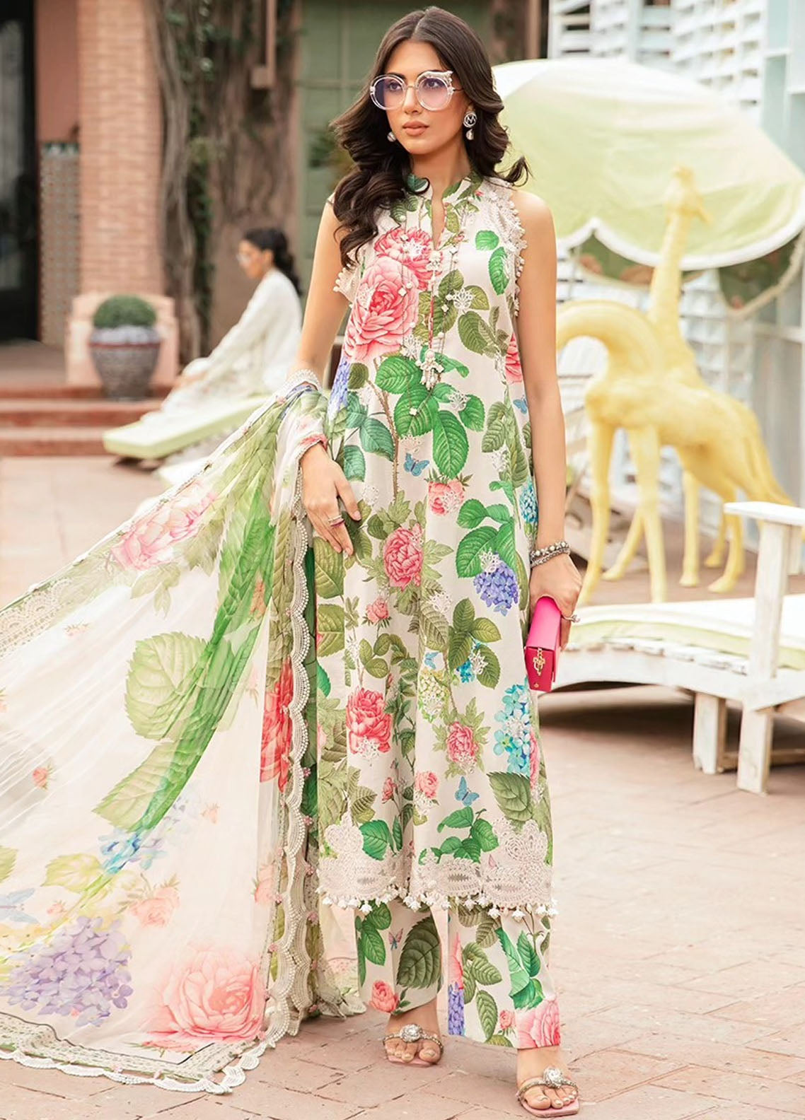 M. Basics By Maria B Unstitched Lawn Edition 2024 10A