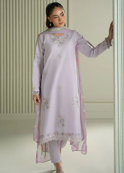 Mahiri by Cross Stitch Unstitched Embroidered Lawn Collection 2025 Violet Veil