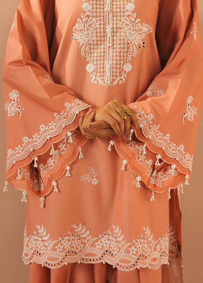 Mahiri by Cross Stitch Embroidered Lawn Suits Unstitched 3 Piece CS25ML4 Coral Charm