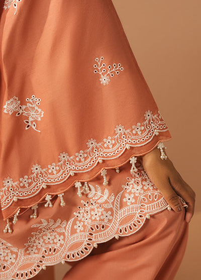 Mahiri by Cross Stitch Embroidered Lawn Suits Unstitched 3 Piece CS25ML4 Coral Charm