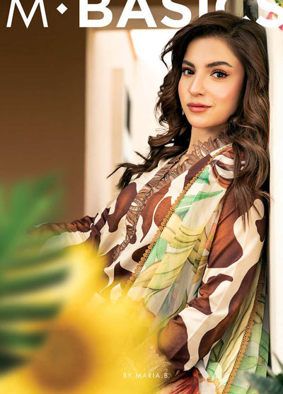 M Basic by Maria B Embroidered Lawn Suits Unstitched 3 Piece MB25EE D-05 A