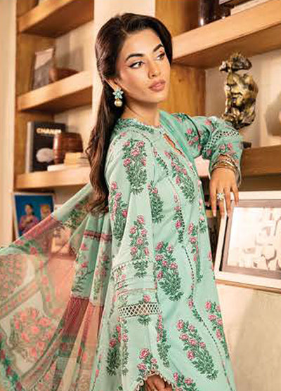 M Basic by Maria B Embroidered Lawn Suits Unstitched 3 Piece MB25EE D-08 B
