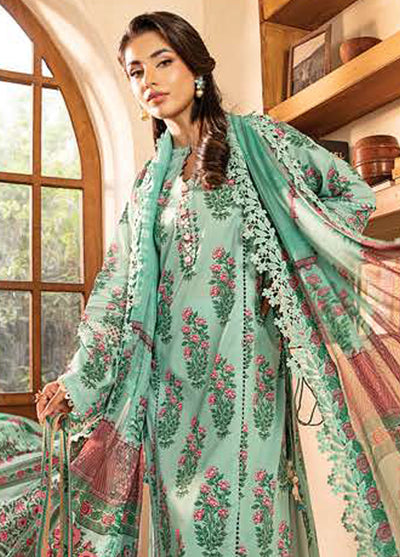 M Basic by Maria B Embroidered Lawn Suits Unstitched 3 Piece MB25EE D-08 B