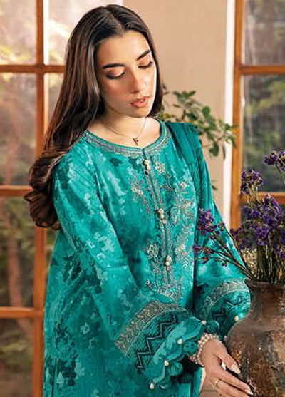 M Basic by Maria B Embroidered Lawn Suits Unstitched 3 Piece MB25EE D-10 A